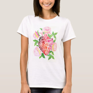 Resilience & Bloom – Mosaic Heart with Poem T-Shirt