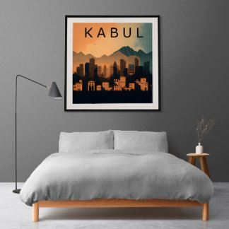 Resilience in the Night: A Minimalist Portrait Poster