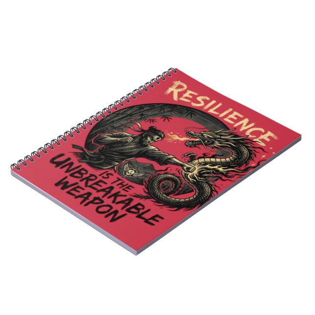 Resilience Is The Unbreakable Weapon  Notebook (Left Side)