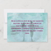 Resilience & Love Romantic Quote Standard Postcard