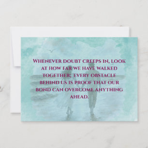 Resilience & Love Romantic Quote Standard Postcard