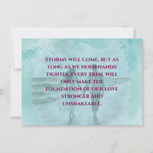 Resilience & Love Romantic Quote Standard Postcard
