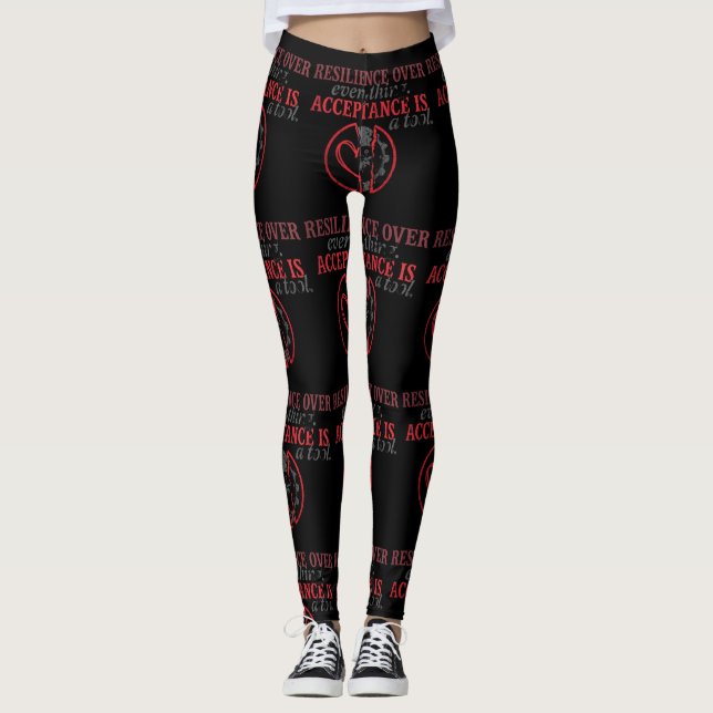 Resilience Over Everything | Acceptance Is Tool Leggings (Front)