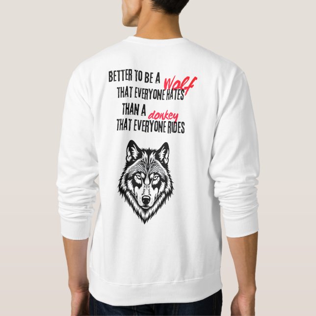 Resilience, self-worth, and independence sweatshirt (Back)