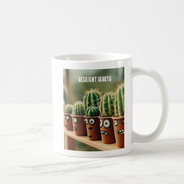 Resilient Beauty Cactus Gift Mug (Right)