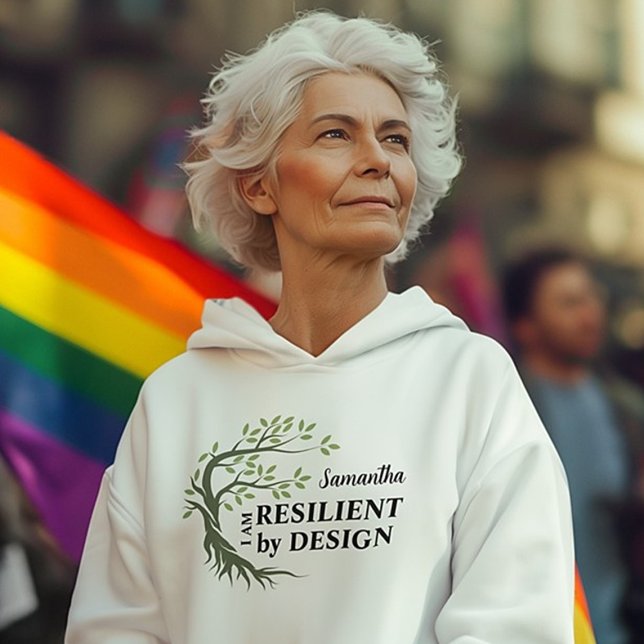 RESILIENT BY DESIGN Modern Uplifting Custom Hoodie (Creator Uploaded)