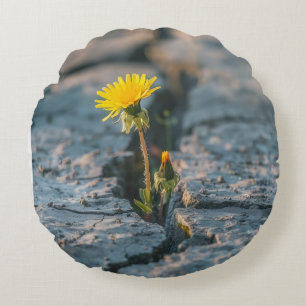Resilient Dandelion Pillow on Cosy Faux Fur