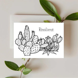 Resilient – Desert Ink Encouragement Card