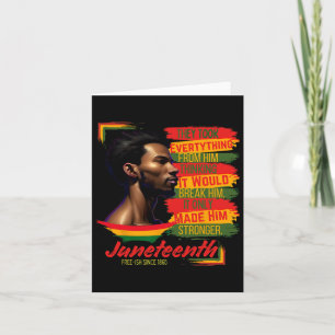 Resilient Enduring Strength Juneteenth Free-ish Si Card