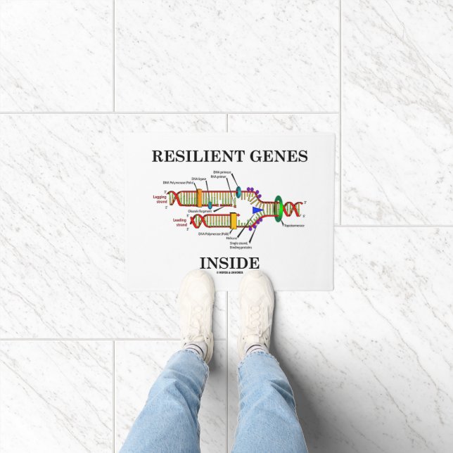 Resilient Genes Inside DNA Replication Humour Doormat (Indoor)