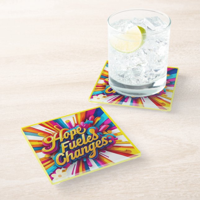 "Resilient Souls" Glass Coaster (Angled)