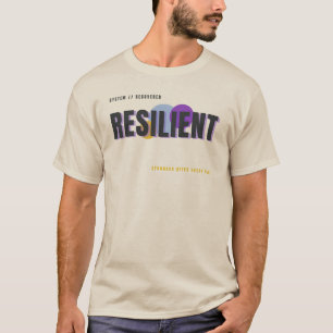 RESILIENT – Stronger After Every Fall Typography D T-Shirt