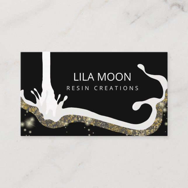 Resin Themed Business Cards (Front)