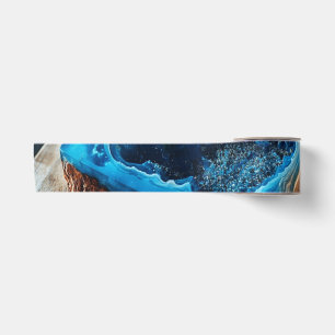 Resin Wood Print Nature Art Satin Ribbon