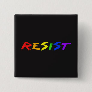 Resist! 15 Cm Square Badge
