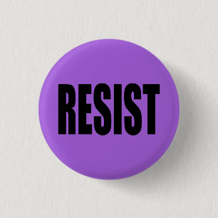 "RESIST" 3 CM ROUND BADGE