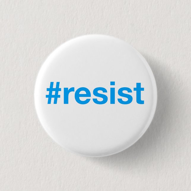 #resist 3 cm round badge (Front)