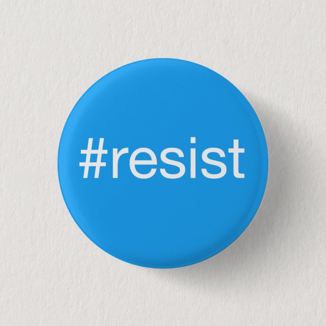 #resist 3 cm round badge (Front)