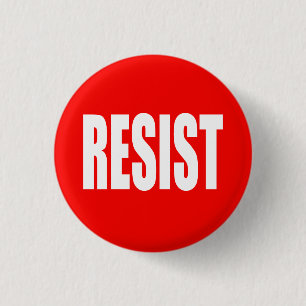 "RESIST" 3 CM ROUND BADGE