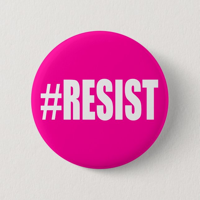 #RESIST 6 CM ROUND BADGE (Front)
