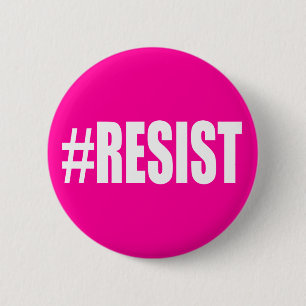 #RESIST 6 CM ROUND BADGE