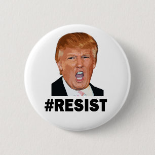 Resist 6 Cm Round Badge