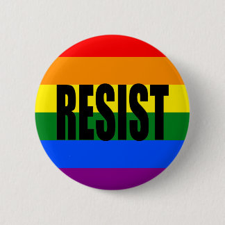 "RESIST" 6 CM ROUND BADGE