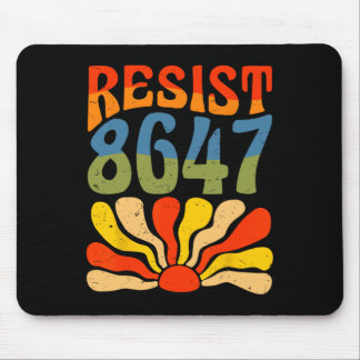 Resist 8647 Flower Anti-trump Human Rights Politic Mouse Mat