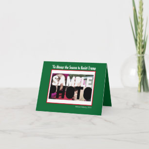 Resist Activist Christmas Holidays Protest Photo Holiday Card