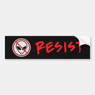 Resist Aliens Bumper Sticker