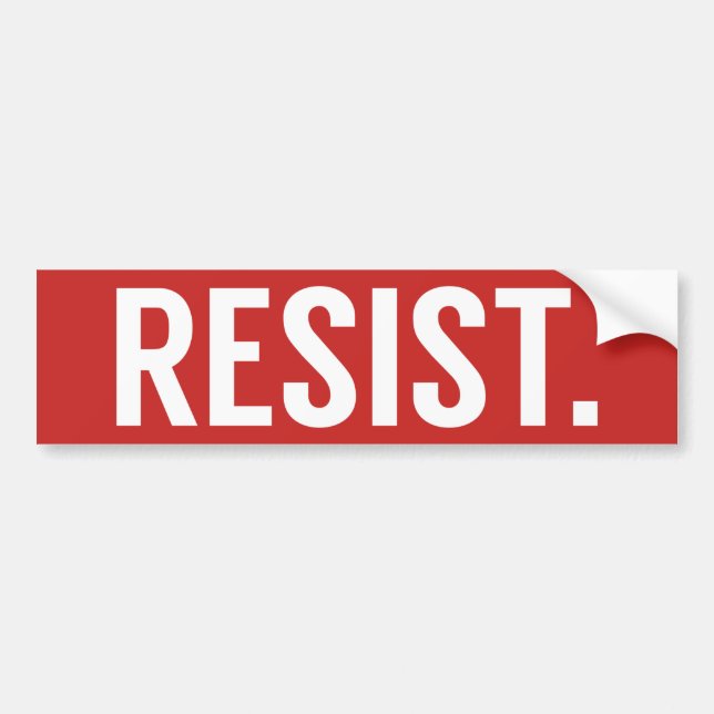 Resist Anti Trump Bumper Sticker (Front)