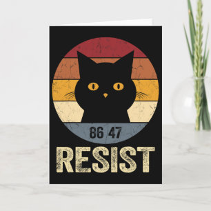Resist Anti Trump Tee Retro Resist Anti Trump Cat Card
