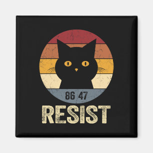 Resist Anti Trump Tee Retro Resist Anti Trump Cat Magnet