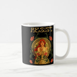 Resist Art Nouveau Mucha Anti-trump Women Feminist Coffee Mug