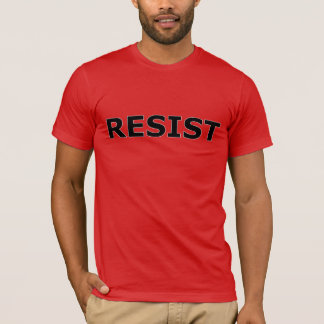 RESIST - Black on Red T-Shirt
