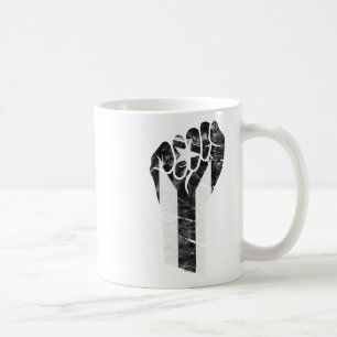 Resist Black Puerto Rico Flag Resiste Fist Puño Coffee Mug