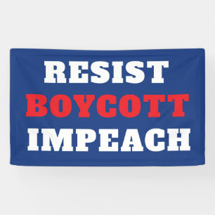 Resist Boycott Impeach  Banner