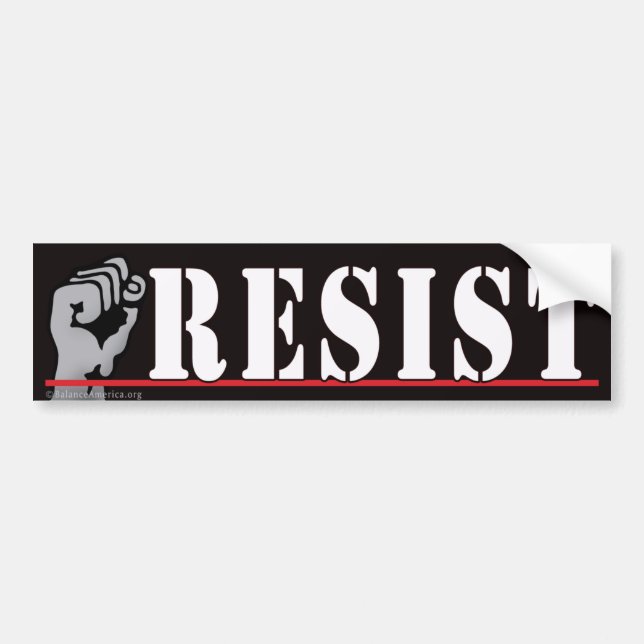 'Resist' Bumper Sticker  (Front)