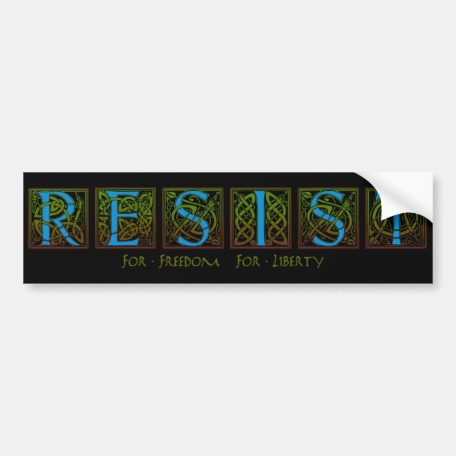 Resist Bumper Sticker (Front)
