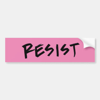Resist Bumper Sticker-pink or choose your colour Bumper Sticker