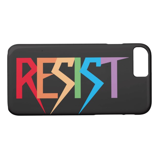 Resist Colourful Rainbow iPhone 8/7 Case (Back (Horizontal))