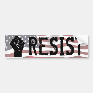 Resist Donald Trump Shirt "Resist Fist" Bumper Sti Bumper Sticker