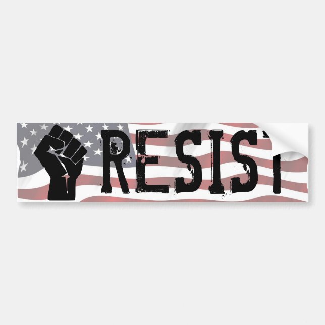 Resist Donald Trump Shirt "Resist Fist" Bumper Sti Bumper Sticker (Front)