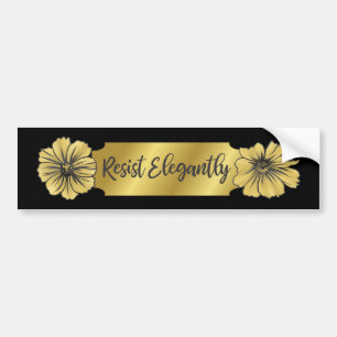 Resist Elegantly Bumper Sticker