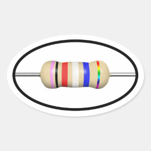 resist ellipse sticker set of 4