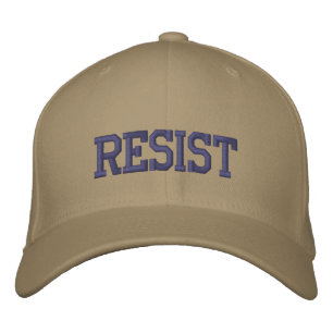 Resist Embroidered Hat, Basic Flexfit Wool Cap
