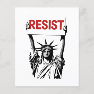 Resist Fascism Floral Transgender LGBTQ Anti-Trump Flyer