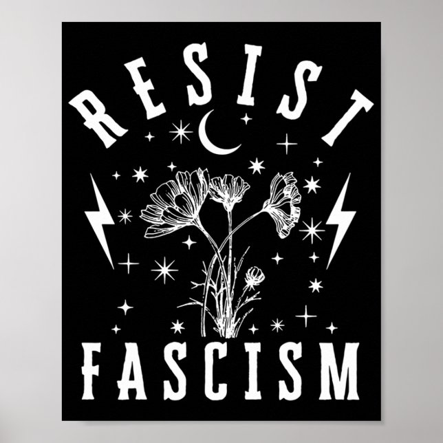 Resist Fascism Long Sleeve  Poster (Front)