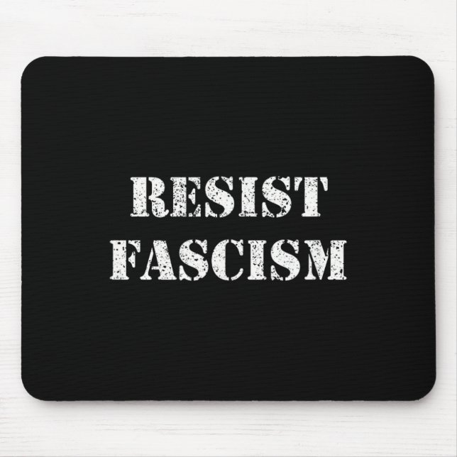 Resist Fascism  Mouse Mat (Front)