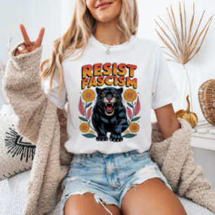 RESIST Fascism Panther Anti-Trump Anti-Fascist  T-Shirt